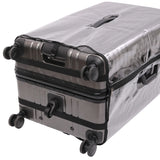 Aerolite Zipperless  Aluminium Frame Trunk, Premium Trunk Suitcase, TSA Latch-Lock, Aluminium Frame, Silent Hinomoto Wheels, 97.6L Large Luggage - Charcoal