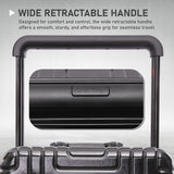 Aerolite Zipperless  Aluminium Frame Trunk, Premium Trunk Suitcase, TSA Latch-Lock, Aluminium Frame, Silent Hinomoto Wheels, 97.6L Large Luggage - Black