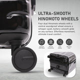 Aerolite Zipperless  Aluminium Frame Trunk, Premium Trunk Suitcase, TSA Latch-Lock, Aluminium Frame, Silent Hinomoto Wheels, 97.6L Large Luggage - Black