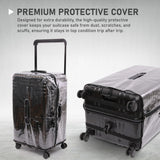 Aerolite Zipperless  Aluminium Frame Trunk, Premium Trunk Suitcase, TSA Latch-Lock, Aluminium Frame, Silent Hinomoto Wheels, 97.6L Large Luggage - Black