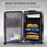 Aerolite Zipperless  Aluminium Frame Trunk, Premium Trunk Suitcase, TSA Latch-Lock, Aluminium Frame, Silent Hinomoto Wheels, 97.6L Large Luggage - Black