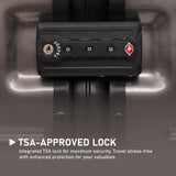 Aerolite Zipperless  Aluminium Frame Trunk, Premium Trunk Suitcase, TSA Latch-Lock, Aluminium Frame, Silent Hinomoto Wheels, 97.6L Large Luggage - Charcoal