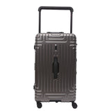 Aerolite Zipperless  Aluminium Frame Trunk, Premium Trunk Suitcase, TSA Latch-Lock, Aluminium Frame, Silent Hinomoto Wheels, 97.6L Large Luggage - Charcoal