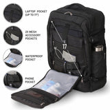Aerolite (55x35x20cm) 39L Cabin Luggage Laptop Backpack Rucksack With YKK Zippers Fits Up To 15.6" Laptop, Approved for Ryanair (Priority), easyJet Plus, British Airways & Many More