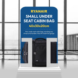 Aerolite 40x30x20 Ryanair & Wizz Air Maximum Size Cabin Bags with 5 Year Guarantee Foldable Carry On Premium Bag Holdall Small Lightweight Cabin Luggage Under seat Flight Travel Duffel Bag (Backpack + Holdall)