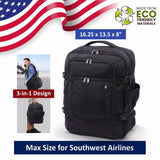 Aerolite Southwest Airlines 16.25" x 13.5" x 8” Max Carry On Cabin Luggage Bag Backpack