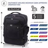 Aerolite Southwest Airlines 16.25" x 13.5" x 8” Max Carry On Cabin Luggage Bag Backpack