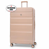 Aerolite Extra Large XL 32" 144L Lightweight ABS-polycarbonate Hard Shell Suitcase, 4 Dual Wheel Spinner, TSA Lock, Heavy-Duty Check-In Travel Luggage - Beige