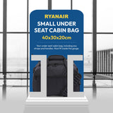 Aerolite 40x30x20cm Ryanair & Wizz Air Maximum Size Eco-Friendly ♻️ Cabin Bag, Holdall, Flight Bag with 5 Year Guarantee