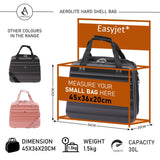 Aerolite Easyjet Maximum Size 45x36x20cm New Summer 2024 Hand Cabin Approved Luggage, Hardshell Carry On Holdall Shoulder Under Seat Flight Bag With 2 Years Of Warranty - Aerolite UK