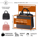 Aerolite Easyjet Maximum Size 45x36x20cm New Summer 2024 Hand Cabin Approved Luggage, Hardshell Carry On Holdall Shoulder Under Seat Flight Bag With 2 Years Of Warranty - Aerolite UK