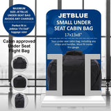 Aerolite Underseat 17x13x8” jetBlue Airline Maximum Size Carry On Holdall with 5 Year Guarantee, Premium Carry On Personal Item Eco - Friendly Travel Duffel Bag - Aerolite UK