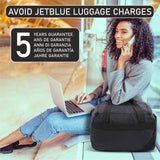 Aerolite Underseat 17x13x8” jetBlue Airline Maximum Size Carry On Holdall with 5 Year Guarantee, Premium Carry On Personal Item Eco - Friendly Travel Duffel Bag - Aerolite UK