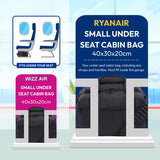 Aerolite 40x30x20cm Ryanair & Wizz Air Maximum Size Eco-Friendly ♻️ Cabin Bag, Holdall, Flight Bag with 5 Year Guarantee