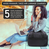 Aerolite Ryanair Cabin Bag Bundle – Expandable 55x40x20/23cm Hard Shell Suitcase + 40x30x20cm Underseat Bag (Latest Ryanair Size), Airline-Approved Carry-On Luggage Set with TSA Lock