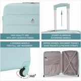 Aerolite Hard Shell Lightweight Suitcase Complete Luggage Set (Cabin 18" + Medium 25"+ Large 29" Hold Luggage Suitcase) - Aerolite UK