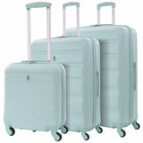 Aerolite Set of 3 Hard Shell Lightweight Suitcase Complete Luggage Set (Cabin 18