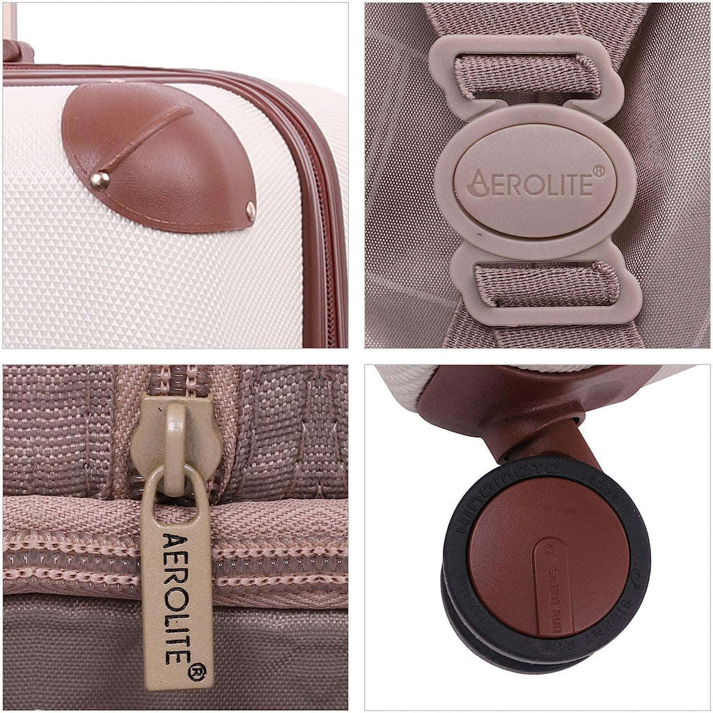 Aerolite Vintage Classic Retro Style Lightweight ABS Hard Shell Luggag Aerolite UK