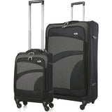 Aerolite Super Lightweight 4 Wheels Soft Shell Cabin & Hold Luggage, Cabin Size Approved for Ryanair (Priority), easyJet (Plus/Large Cabin), British Airways, Delta, Lufthansa, (Cabin 21", Medium 26", Large 30") - Aerolite UK