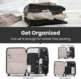 Organized suitcase with Aerolite packing cubes for easy travel