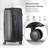 Aerolite M-Lite Trunk – Premium 77cm 100.4L Capacity Check-In Suitcase, Durable PP Polypropylene, TSA Lock, 8+1 Silent Hinomoto Wheels, Luxury Eco Interior, 15-Year Guarantee, Pack Up To 32Kg