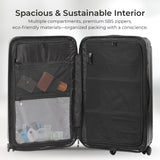 Aerolite M-Lite Trunk – Premium 77cm 100.4L Capacity Check-In Suitcase, Durable PP Polypropylene, TSA Lock, 8+1 Silent Hinomoto Wheels, Luxury Eco Interior, 15-Year Guarantee, Pack Up To 32Kg