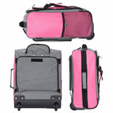 Aerolite MiniMAX Wizz Air 40x30x20 Maximum Size Cabin Hand Luggage Under Seat Trolley Backpack Carry On Cabin Hand Luggage Bag 2 Wheel (Black)