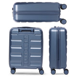 Aerolite Expandable Cabin Suitcase 55x40x20cm to 55x40x23cm – Ryanair Priority, Wizz Air & Lufthansa Approved Carry On Luggage with TSA Lock, 8 Spinner Wheels & ABS-Polycarbonate Shell (Blue)