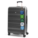 Aerolite Large 28" 100L Lightweight ABS-Polycarbonate Hard Shell Suitcase, 4 Dual Wheel Spinner, TSA Lock, Durable Check-In Hold Luggage - Graphite Shadow
