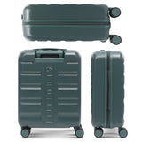 Aerolite Expandable 55x40x20cm to 55x40x23cm Ryanair Priority, Wizz Air Priority, Lufthansa Max Size Lightweight Hard Shell Carry On Hand Cabin Luggage Suitcase with 4 Wheels (FOREST GREEN)