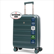 Aerolite Expandable 55x40x20cm to 55x40x23cm Ryanair Priority, Wizz Air Priority, Lufthansa Max Size Lightweight Hard Shell Carry On Hand Cabin Luggage Suitcase with 4 Wheels (FOREST GREEN)