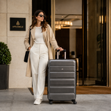 Aerolite Premium 32 Inch Extra Large Suitcase – 144L Hard Shell Check-In Luggage with TSA Lock, 8 Dual Spinner Wheels, ABS-Polycarbonate Shell & Organised Interior (Graphite Shadow)
