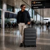 Aerolite Premium 32 Inch Extra Large Suitcase – 144L Hard Shell Check-In Luggage with TSA Lock, 8 Dual Spinner Wheels, ABS-Polycarbonate Shell & Organised Interior (Graphite Shadow)