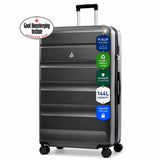 Aerolite Premium 32 Inch Extra Large Suitcase – 144L Hard Shell Check-In Luggage with TSA Lock, 8 Dual Spinner Wheels, ABS-Polycarbonate Shell & Organised Interior (Graphite Shadow)