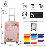 Aerolite (55x35x20cm) Premium Hard Shell Designer Cabin Suitcase, Approved For Ryanair (Priority), Easyjet (plus/flexi/up front/extra legroom/large cabin upgrade), British Airways, Wizz Air, & Many More