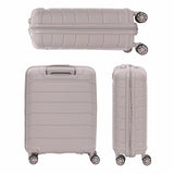 Aerolite Premium PP 2-Piece Luggage Set, Lightweight Polypropylene Hard Shell Suitcases with 4 Dual Spinner Wheels & TSA Lock, Expandable Cabin (21”), Large (28”) – Cream