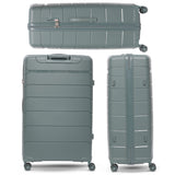 Aerolite 32” XL 144L Polypropylene (PP) Checked Luggage – Lightweight Extra Large Hard Shell Suitcase with 4 Spinner Wheels, TSA Lock & Waterproof Pocket – Green
