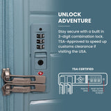 Aerolite Premium PP 2-Piece Luggage Set, Lightweight Polypropylene Hard Shell Suitcases with 4 Dual Spinner Wheels & TSA Lock, Expandable Cabin (21”), Large (28”), Expandable Carry-On Case Included – Sage