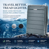 Aerolite 2 Piece PP Luggage Set – Expandable 21" Cabin & 28" Large 100.8L Suitcases, Premium Polypropylene Hard Shell Made Using Recycled Ocean Plastic, 4 Spinner Wheels, TSA Locks & Waterproof Pockets, Dark Green