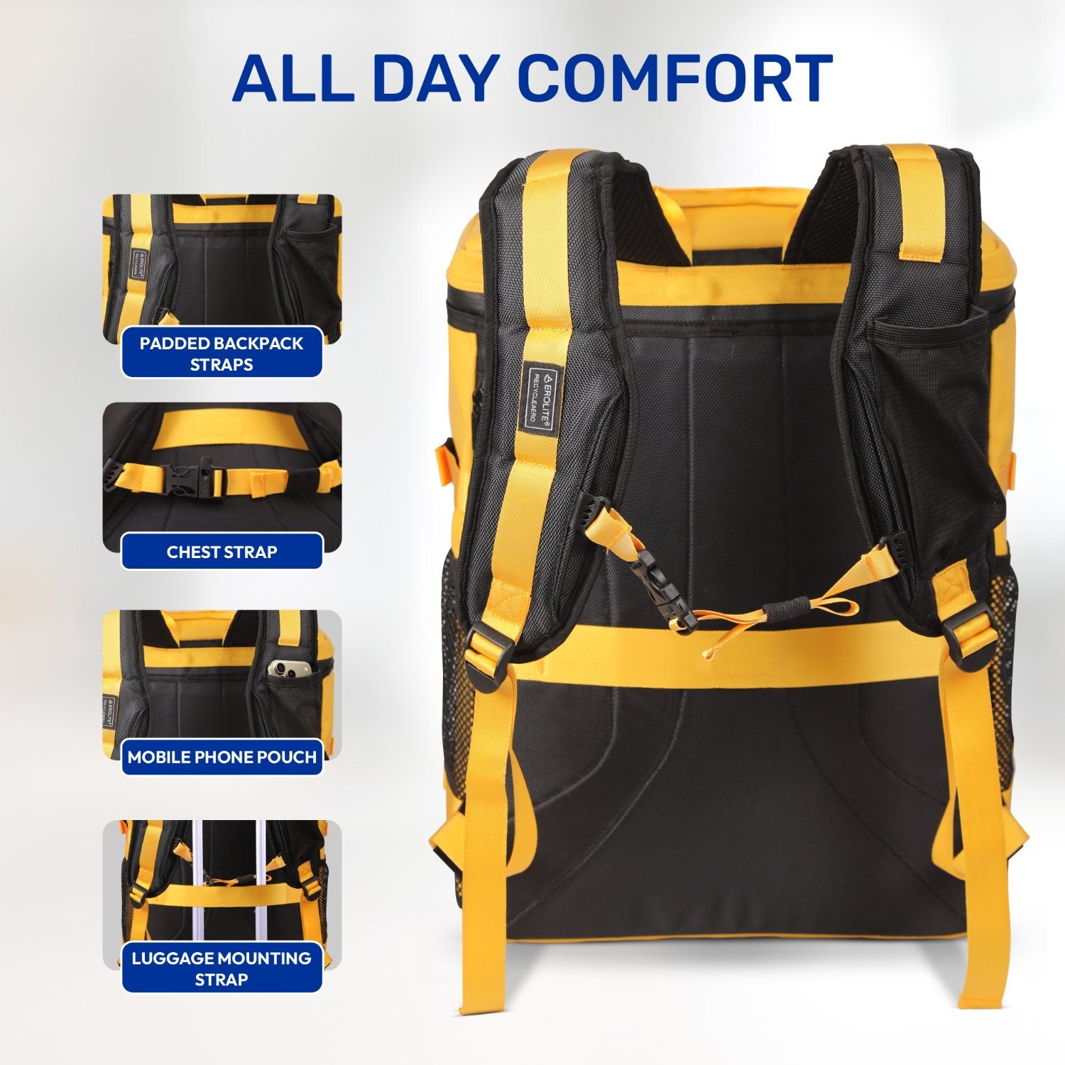 Aerolite Waterproof Backpack – Easyjet Maximum Underseat Size 45×36×20 ...