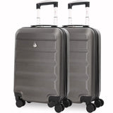 Aerolite 55cm Lightweight Hard Shell 8 Wheels Cabin Suitcase 21