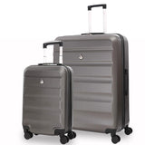 Aerolite Lightweight Hard Shell Suitcase Luggage Set with 8 Spinner Wheels (Cabin, Medium & Large)