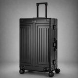 Aerolite M-Lite Premium Full Aluminium Large Suitcase, Zipperless TSA Locks, SILVADUR™ Antimicrobial Interior, 360° Spinner Wheels, Checked Luggage, 15-Year Warranty - Black