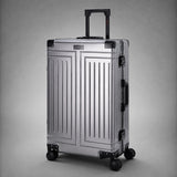 Aerolite M-Lite Premium Full Aluminium Large Suitcase, Zipperless TSA Locks, SILVADUR™ Antimicrobial Interior, 360° Spinner Wheels, Checked Luggage, 15-Year Warranty - Charcoal