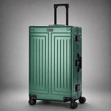 Aerolite M-Lite Premium Full Aluminium Large Suitcase, Zipperless TSA Locks, SILVADUR™ Antimicrobial Interior, 360° Spinner Wheels, Checked Luggage, 15-Year Warranty - Green