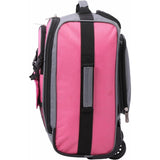 Side view of Aerolite MiniMAX pink trolley backpack