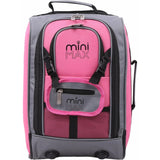 Front view of Aerolite MiniMAX pink trolley backpack