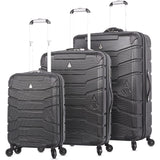 Aerolite Lightweight 4 Wheel ABS Hard Shell Travel Spinner Luggage Suitcases With Inbuilt Luggage Scale (25