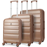 Aerolite Hard Shell Lightweight Suitcase Complete Luggage Set (Cabin 21" + Medium 25"+ Large 29" Hold Luggage Suitcase)