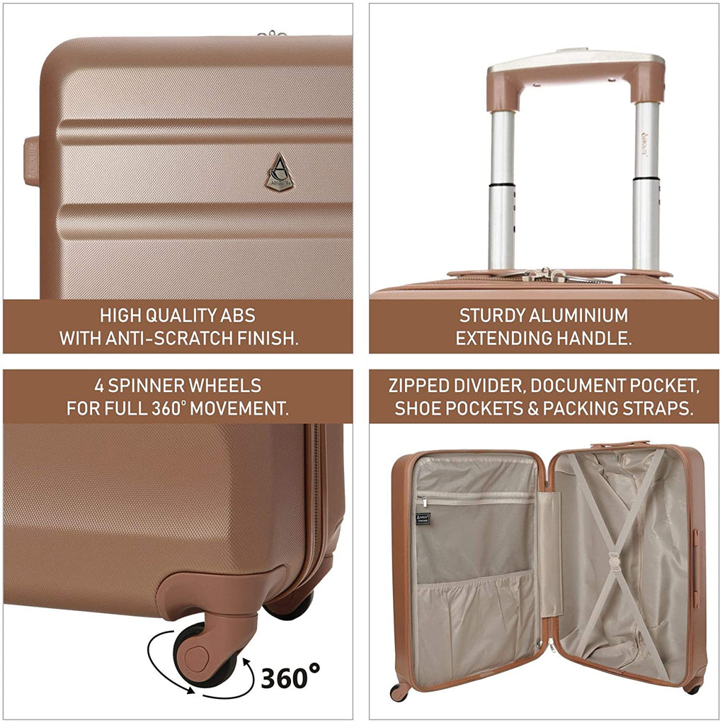 Aerolite (79x58x31cm) Large Hard Shell Suitcase with 4 Wheel 29 ...